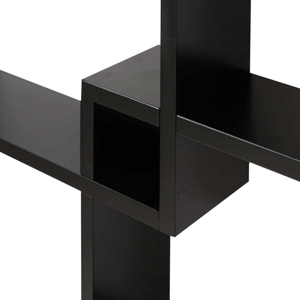 WANDREGAL Schwarz - Schwarz, Holz (59/91/10cm) - MCW