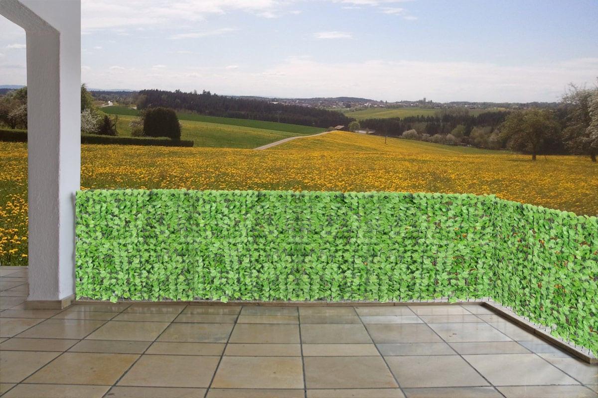 BALKONSICHTSCHUTZ BLATT Hellgrün - Hellgrün, Kunststoff (500/150cm) - MCW