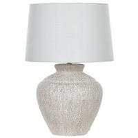 TISCHLAMPE Caine 40/40/60 cm - Weiß, Keramik (40/40/60cm) - Beliani