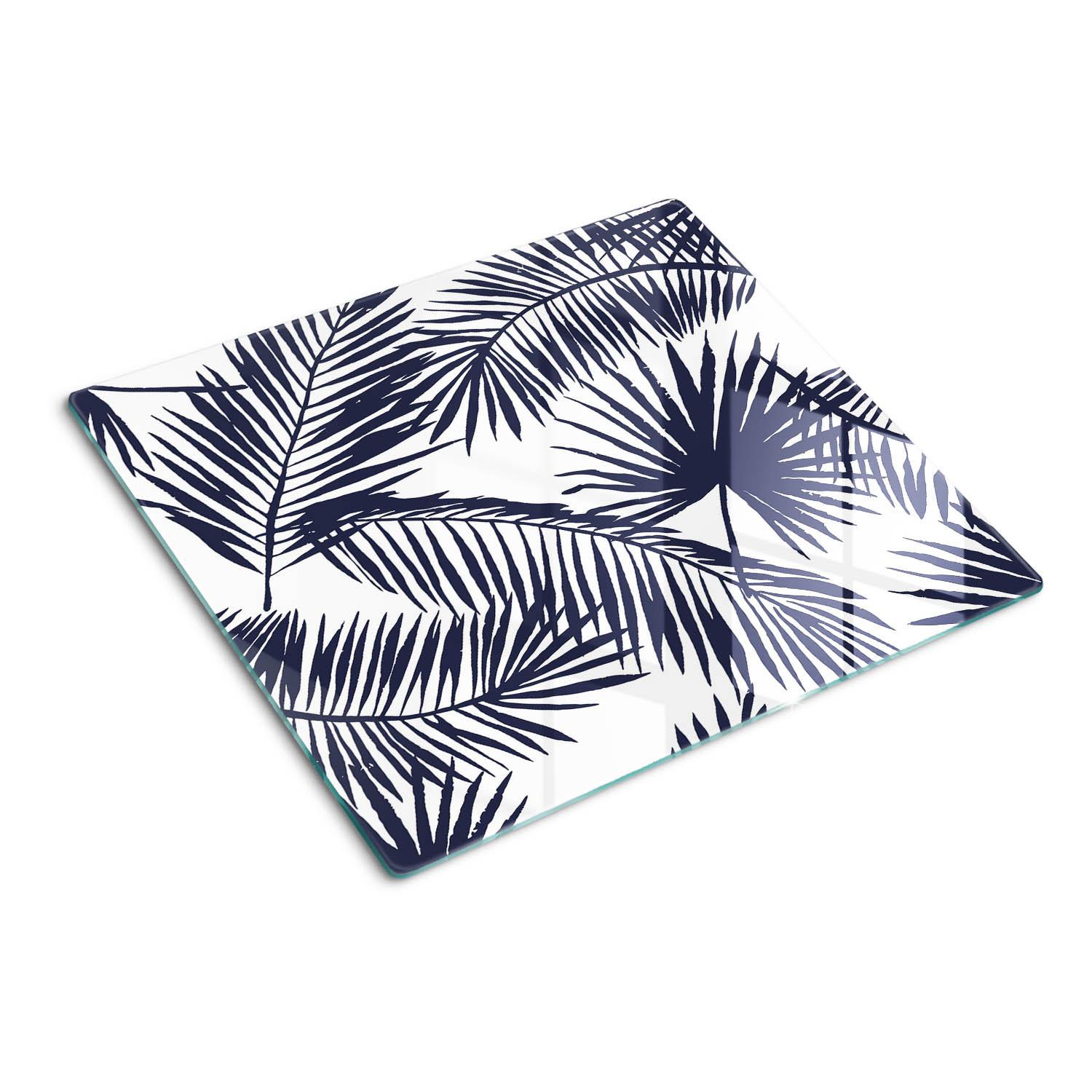 GLASPLATTE 60x52 cm Palmblätter - Grau, Glas (60/0.4/52cm) - TULUP