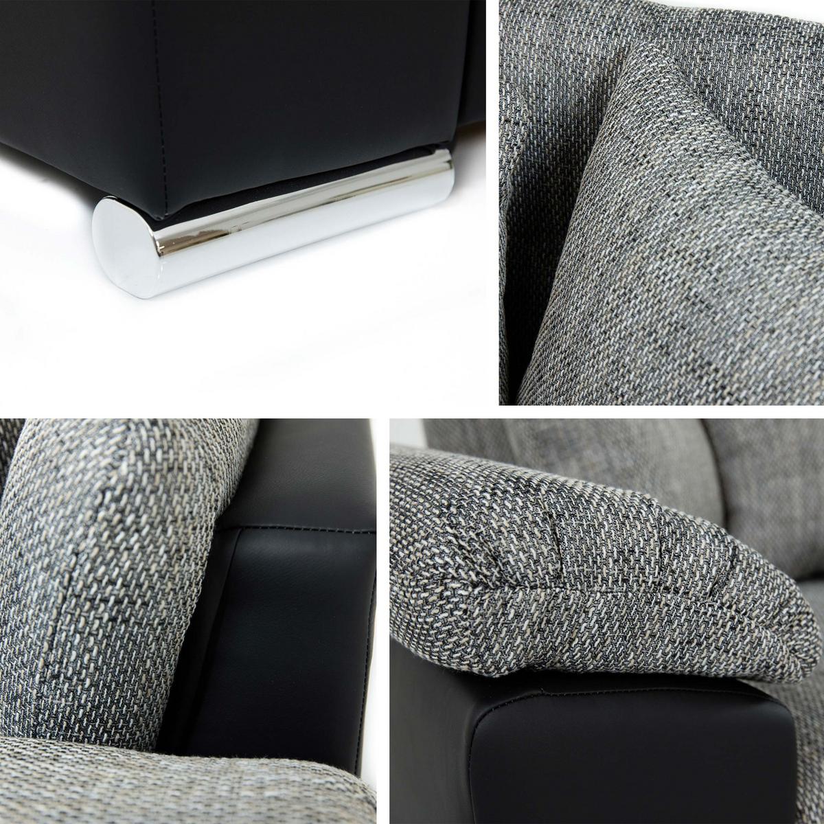 ECKSOFA Diana, Seite: Links - Champagner, Holz/Textil (280/160cm) - MIRJAN24