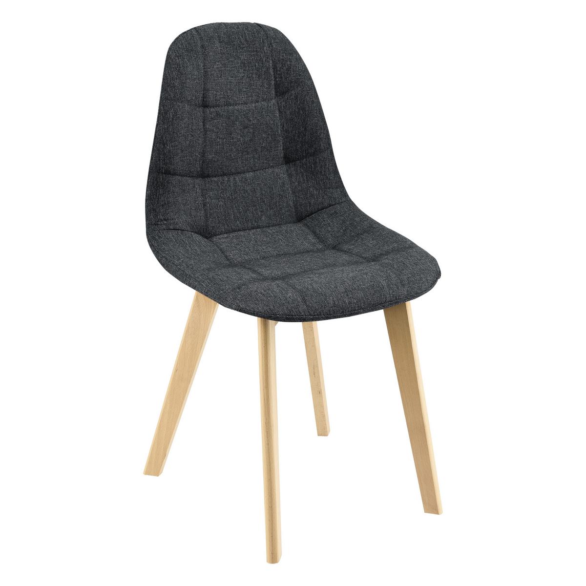ESSZIMMERSTUHL Kopparberg 6er-Set - Schwarz, Textil (53/86/47cm) - [en.casa]