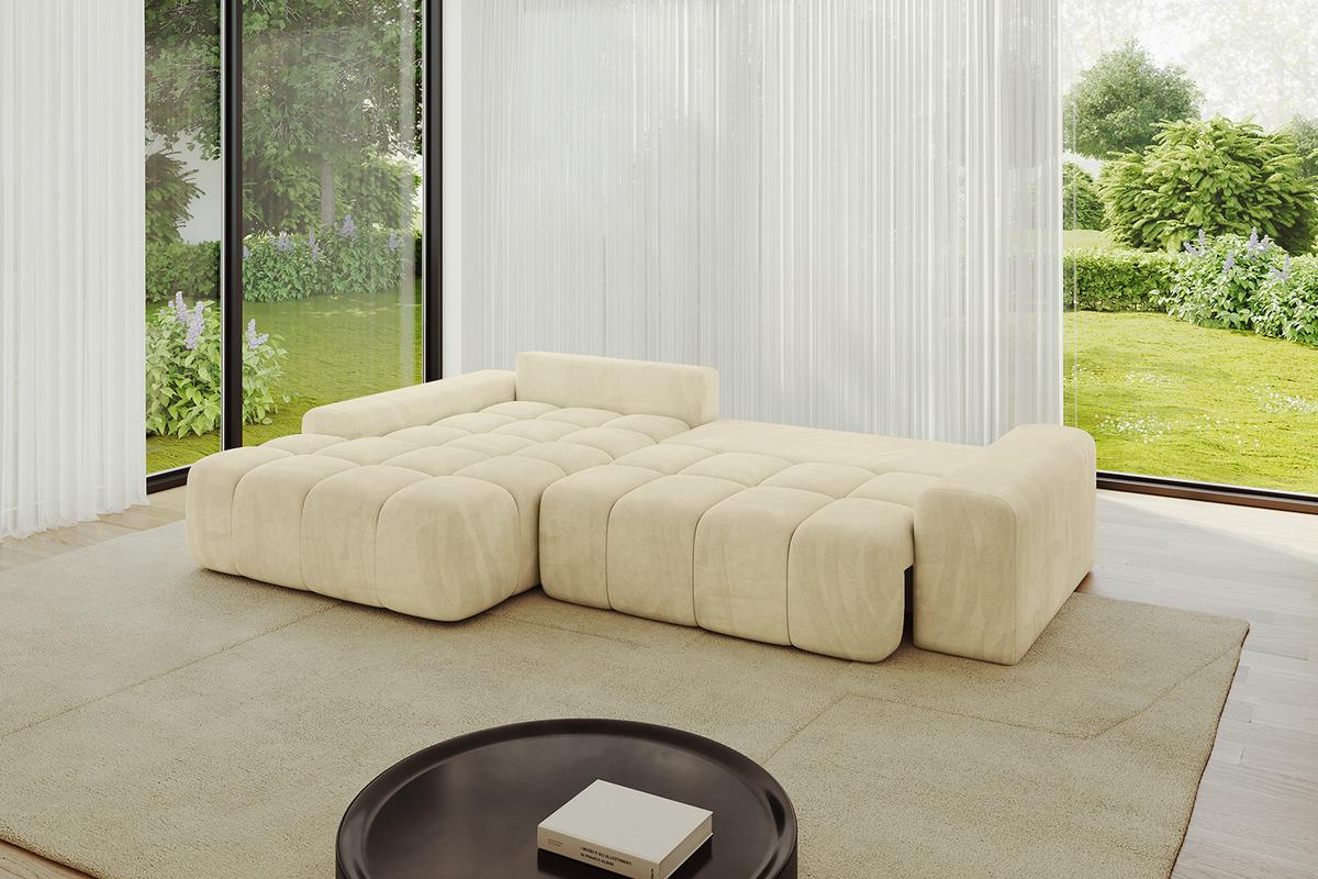ECKSOFA Ottomane Links ENSI-L - 267x164x69 cm Taupe - Taupe, Holzwerkstoff/Kunststoff (267/164cm) - ALTDECOR