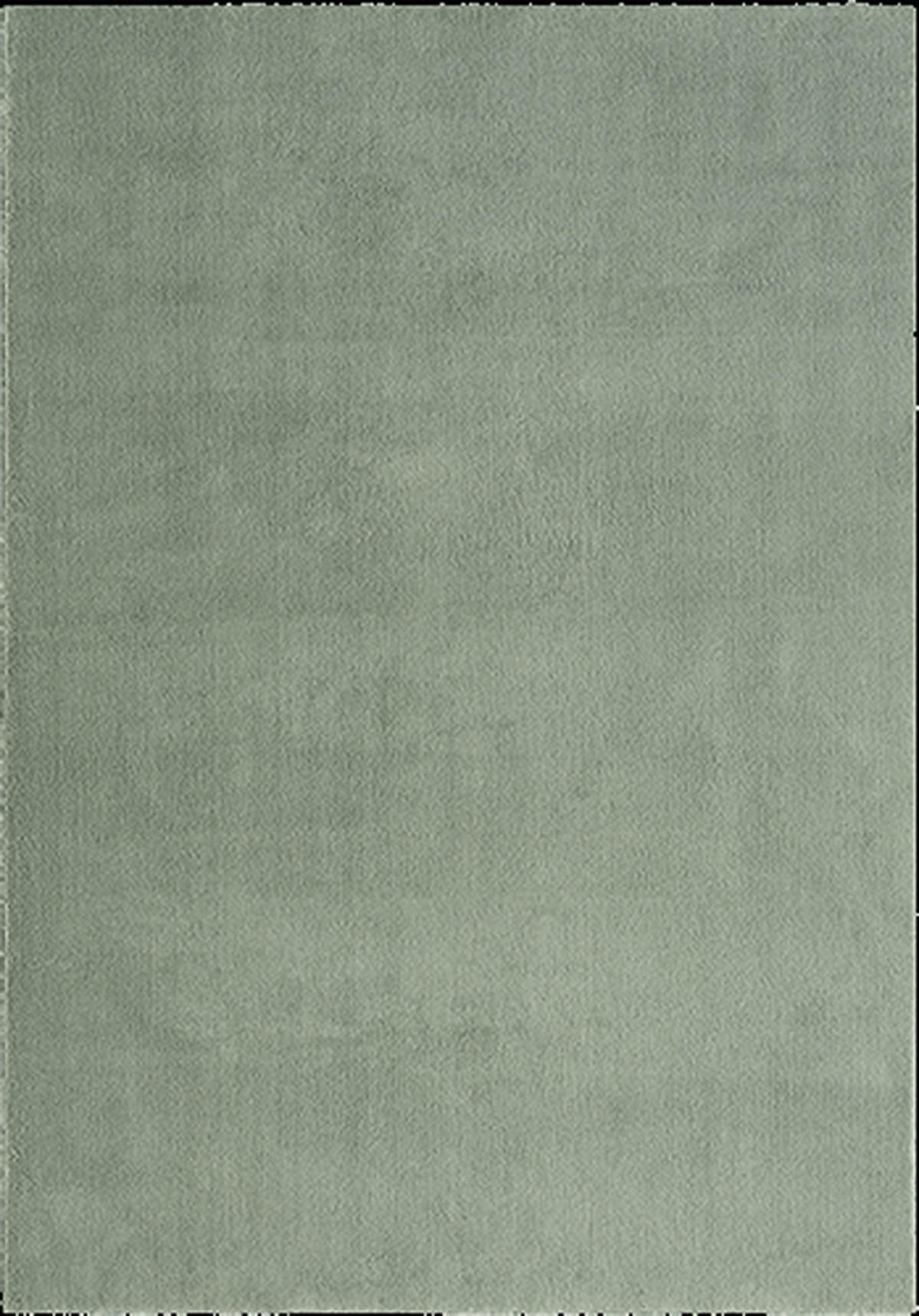 TEPPICH Hochflor ALDAN Antirutsch Uni Polyester Grün 160 x 220 cm - Grün, Textil (160/220cm) - KADIMA DESIGN