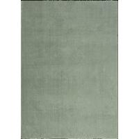 TEPPICH Hochflor ALDAN Antirutsch Uni Polyester Grün 120 x 160 cm - Grün, Textil (120/160cm) - KADIMA DESIGN