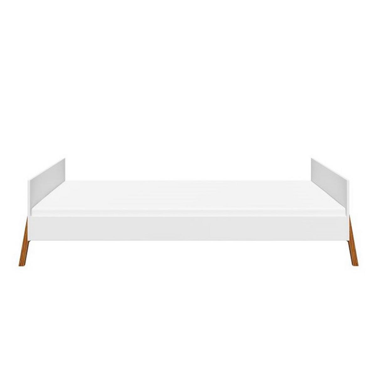 BETT 90/200 Weiß - Weiß, Holzwerkstoff (90/200cm) - Petits-meubles