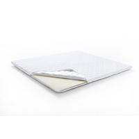 TOPPER VISCOELASTISCHER SCHAUM SOLO Weiß - Weiß, Textil (180/200cm) - KAWOLA