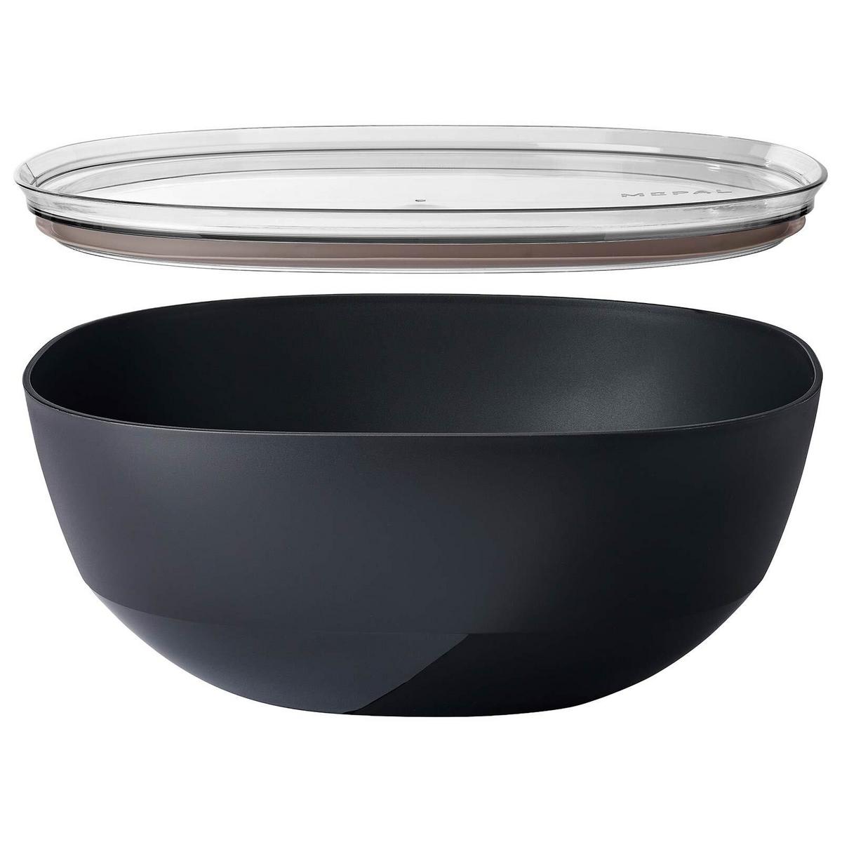 SERVIERSCHALE MIT DECKEL Silueta Nordic Black 5000 ml - Schwarz, Kunststoff (30.1cm) - Mepal