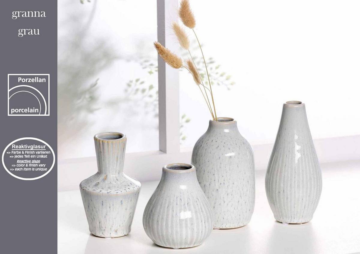 VASEN Granna grau 14,5 cm 8er Set - Grau, Keramik (14.5cm) - Ritzenhoff Breker