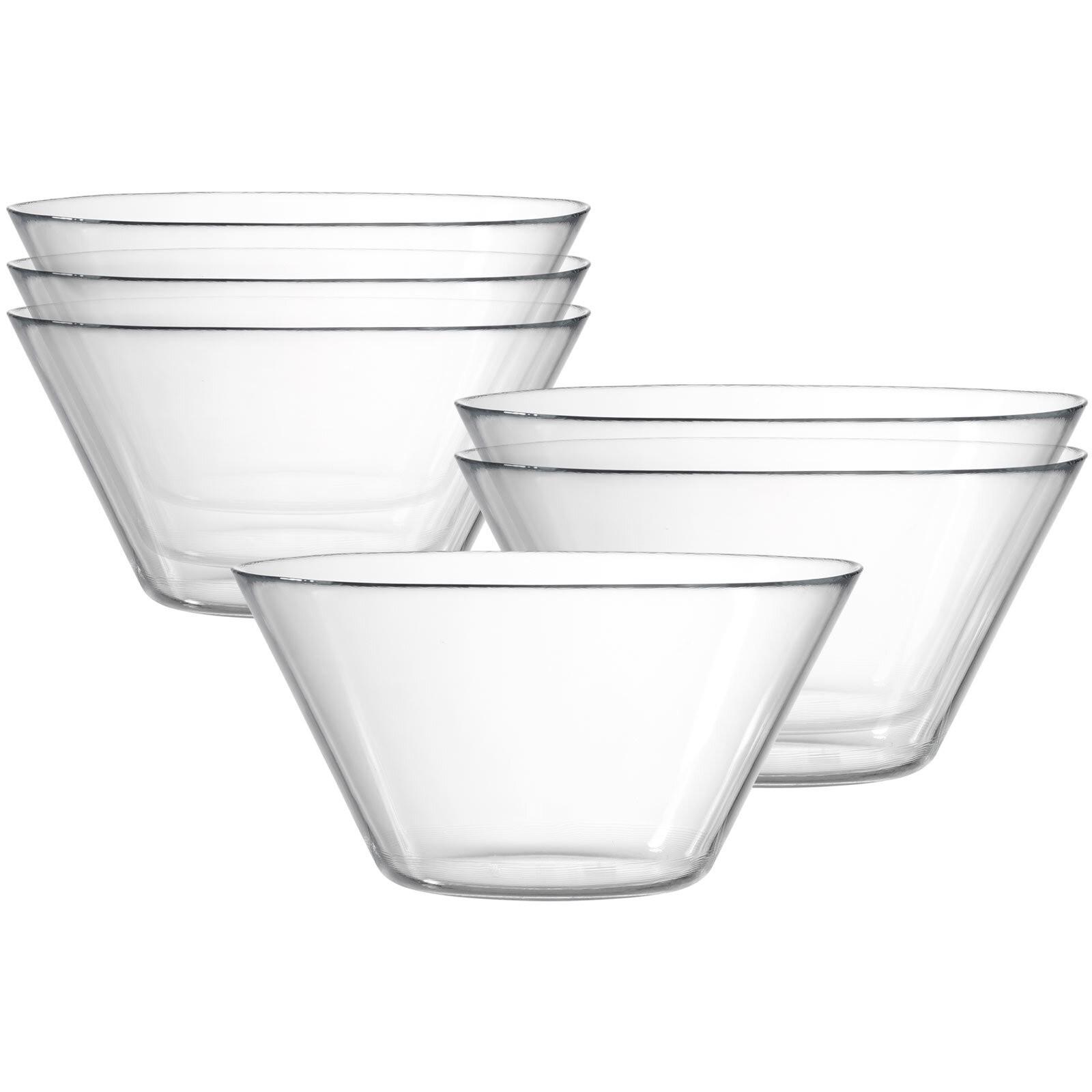 SALATSCHALEN Inga transparent ø 25,5 cm 6er Set - Transparent, Glas (25.5cm) - Ritzenhoff Breker