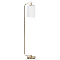 STEHLAMPE Kupfer/Weiß Liberia - Weiß/Kupferfarben, Metall (31/25/155cm) - Beliani