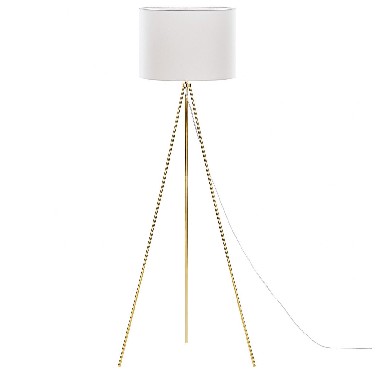 STEHLAMPE Vistula 55/55/148 cm - Weiß, Metall (55/55/148cm) - Beliani