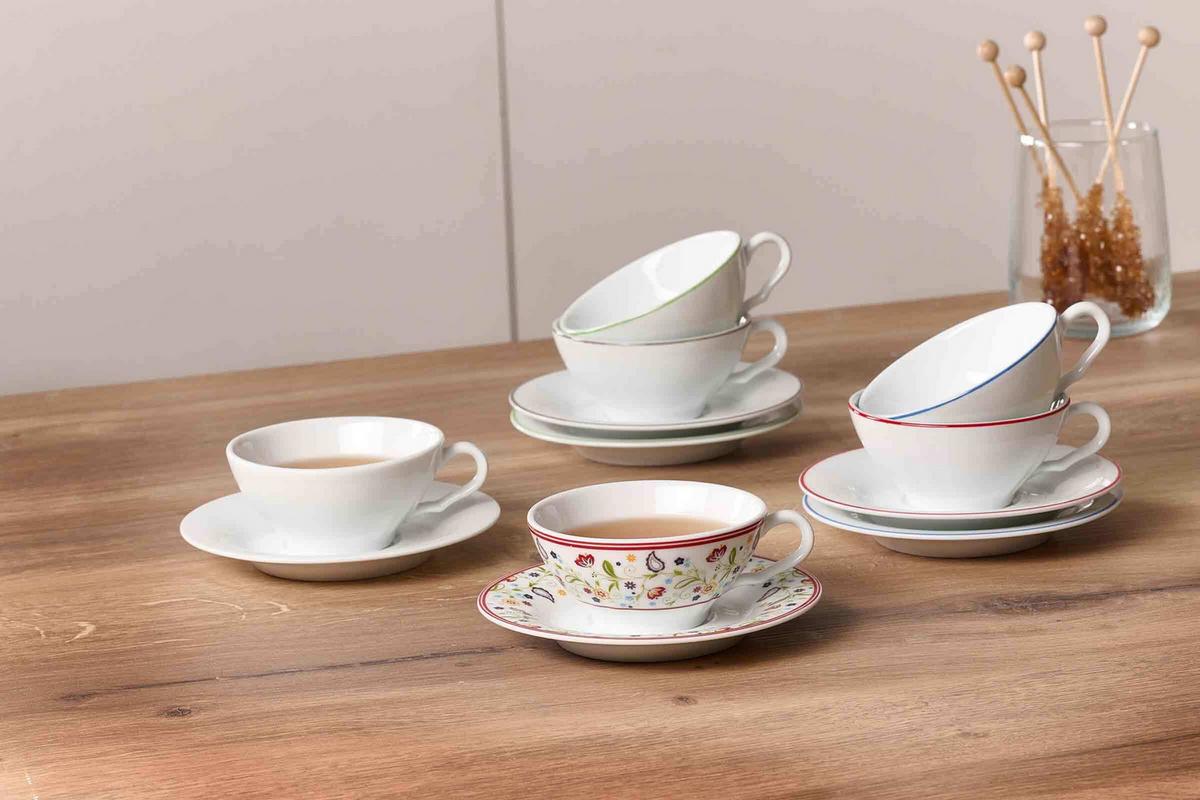 TEETASSEN Shanti Ostfriese bunt 100 ml 6er Set - Multicolor, Keramik (0.1L) - Ritzenhoff Breker