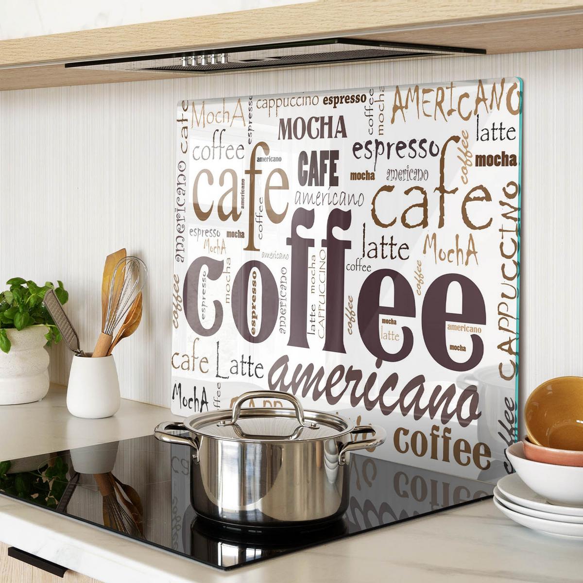 GLASPLATTE 60x52 cm Kaffee - Braun, Glas (60/0.4/52cm) - TULUP