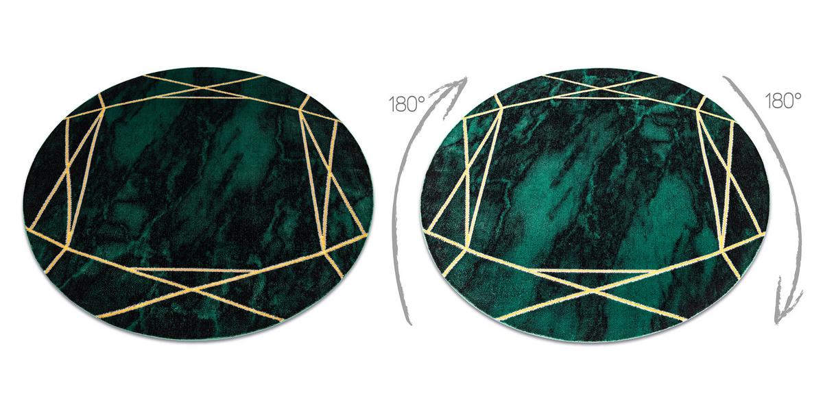 TEPPICH Emerald 160 cm - Pastellgrün, Textil (160/160cm) - rugsX