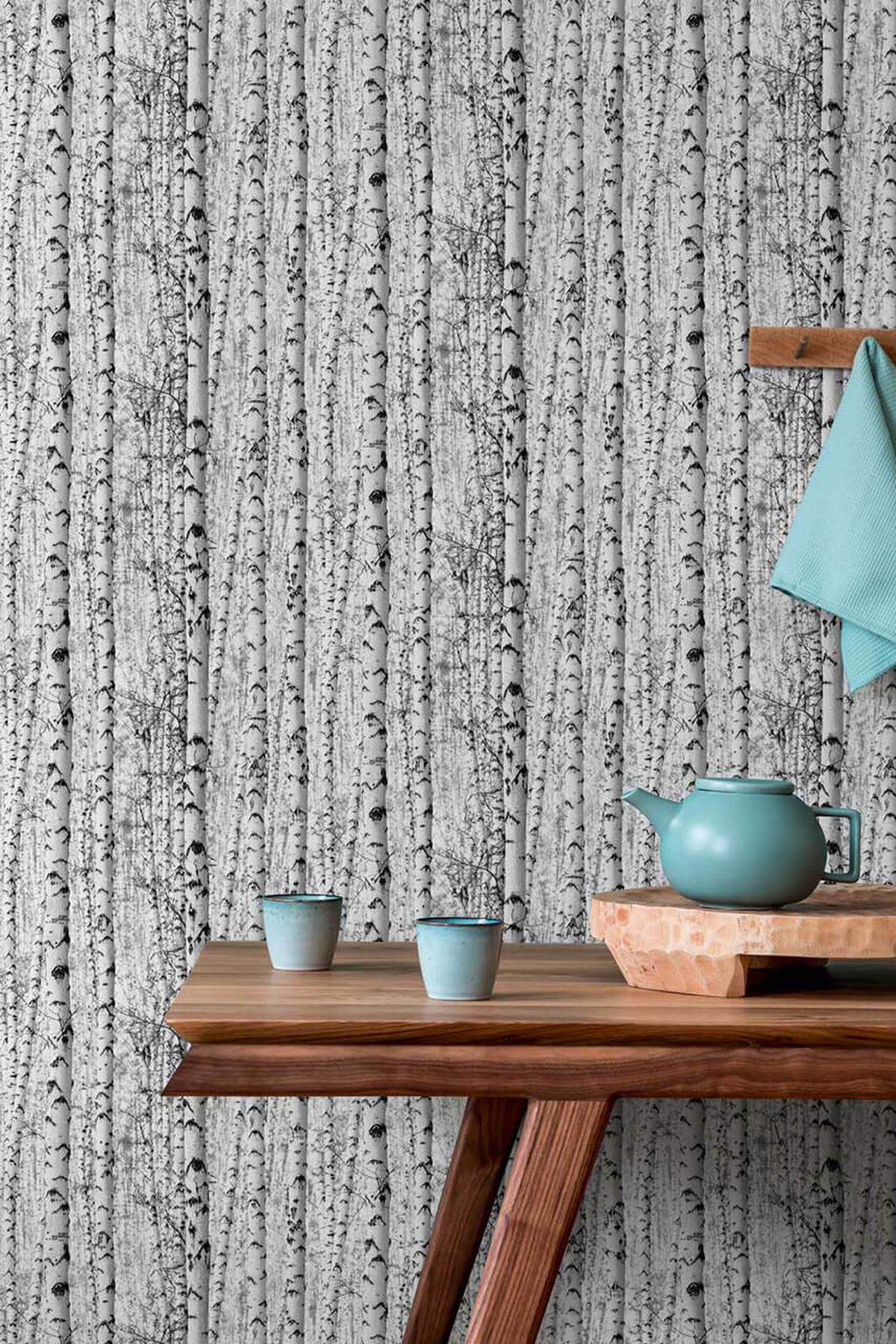 VLIESTAPETE Weiß 53/1005 cm - Weiß/Grau, Textil (53/1cm) - KUNSTLOFT