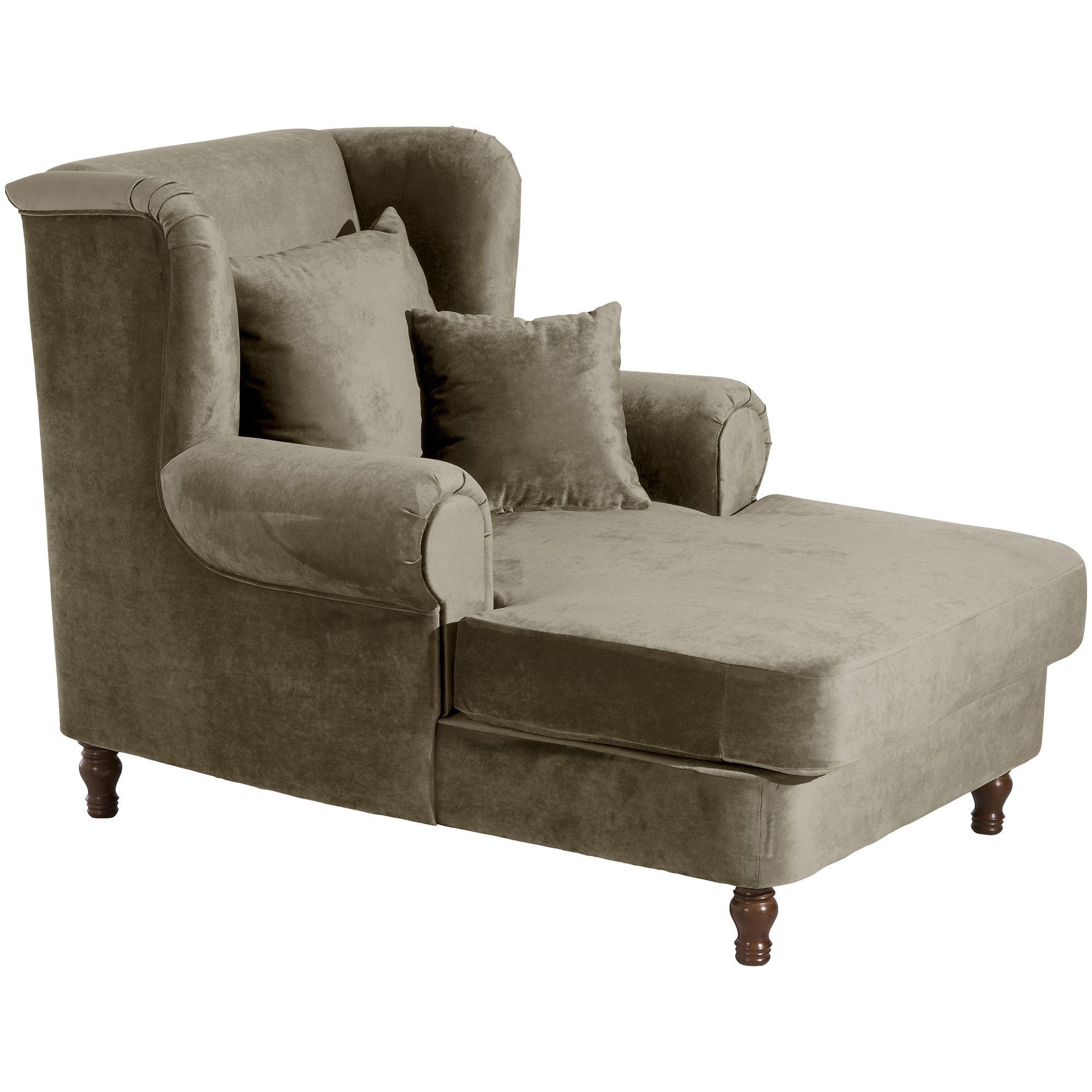 SESSEL XXL inkl. Kissen Karley Samtvelours sahara - Sahara, Kunststoff (103/103/149cm) - 58aufmkessel