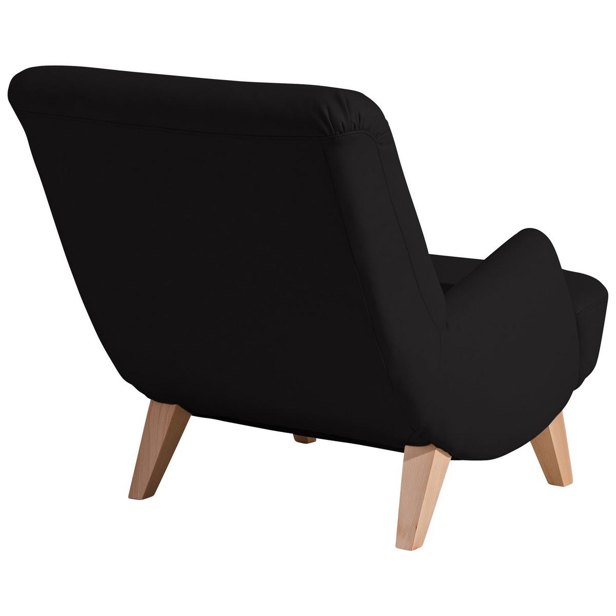COCKTAILSESSEL Kajsa Kunstleder schwarz - Schwarz, Kunststoff (71/80/101cm) - 58aufmkessel