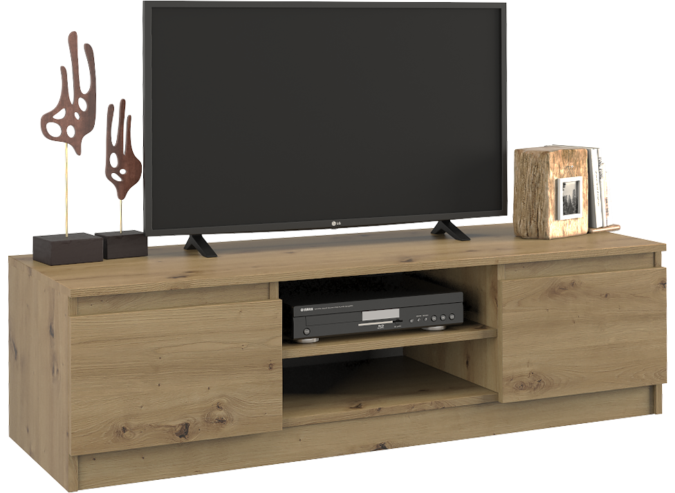 LOWBOARD Artisan 120/36/40 - Eiche Artisan, Holzwerkstoff (120/36/40cm) - RAUMHIRSCH FURNITURE