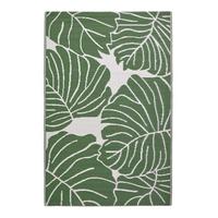 OUTDOORTEPPICH Ada, floral gemustert 240/300 cm - Dunkelgrün, Kunststoff (240/300cm) - Homescapes