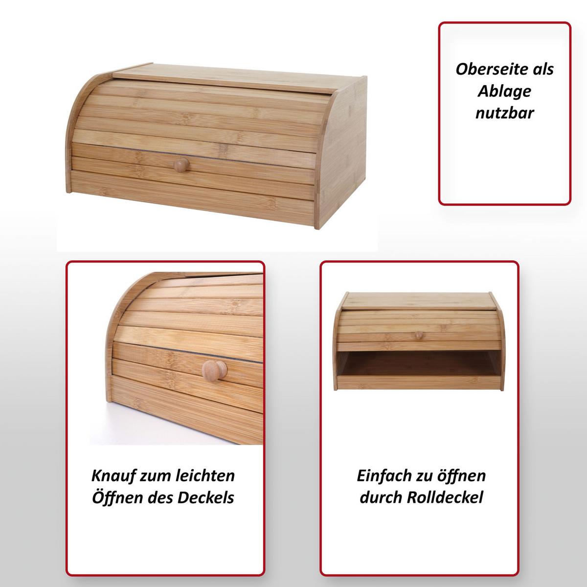 BROTKASTEN Braun - Braun, Holz (40/17/28cm) - MCW