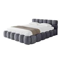 POLSTERBETT mit Bettkasten und Lattenrost, Boxbett ohne Matratze - LEYA-v1 180x200 Dunkelgrau - Dunkelgrau, Holzwerkstoff/Textil (180/200cm) - ALTDECOR