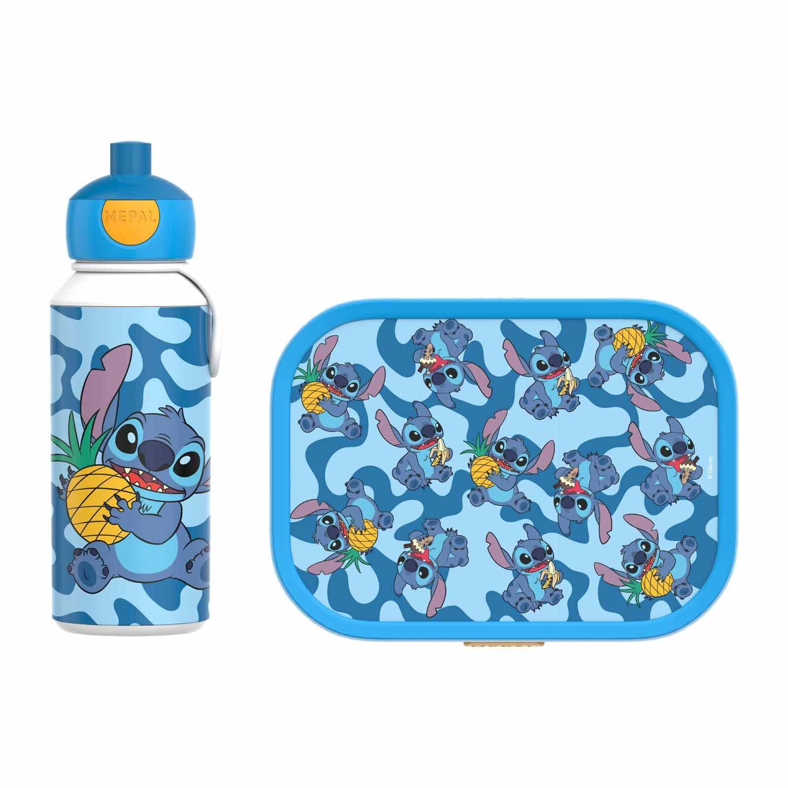 LUNCHSET STITCH Campus blau-gelb 2-tlg. - Blau/Gelb, Kunststoff (2/2/2cm) - Mepal
