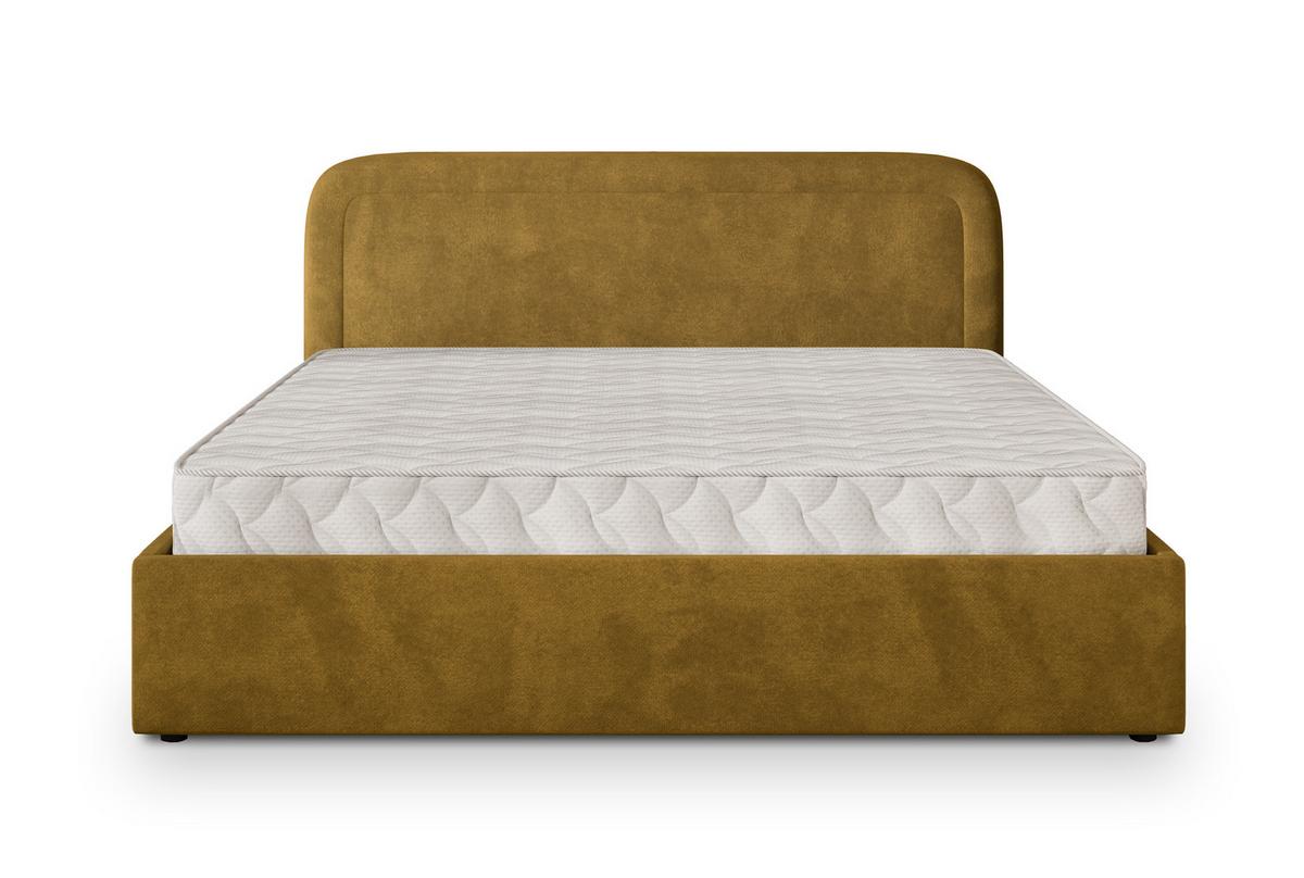 POLSTERBETT BENIRA K 200x200 cm mit Bettkästen - Gelb - Gelb, Holz/Textil - MASSENO