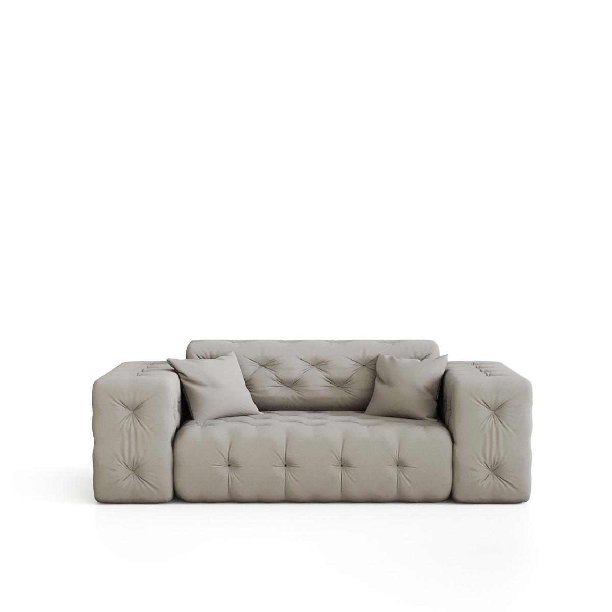 SOFA 2-sitzer Chantal - Grau, Holzwerkstoff/Textil (186/78/96cm) - Fun Möbel