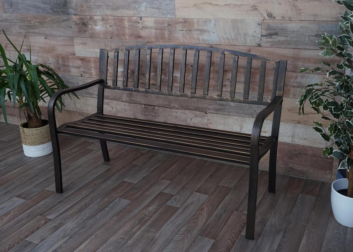 GARTENBANK Bronze - Bronzefarben, Metall (128/87/58cm) - MCW