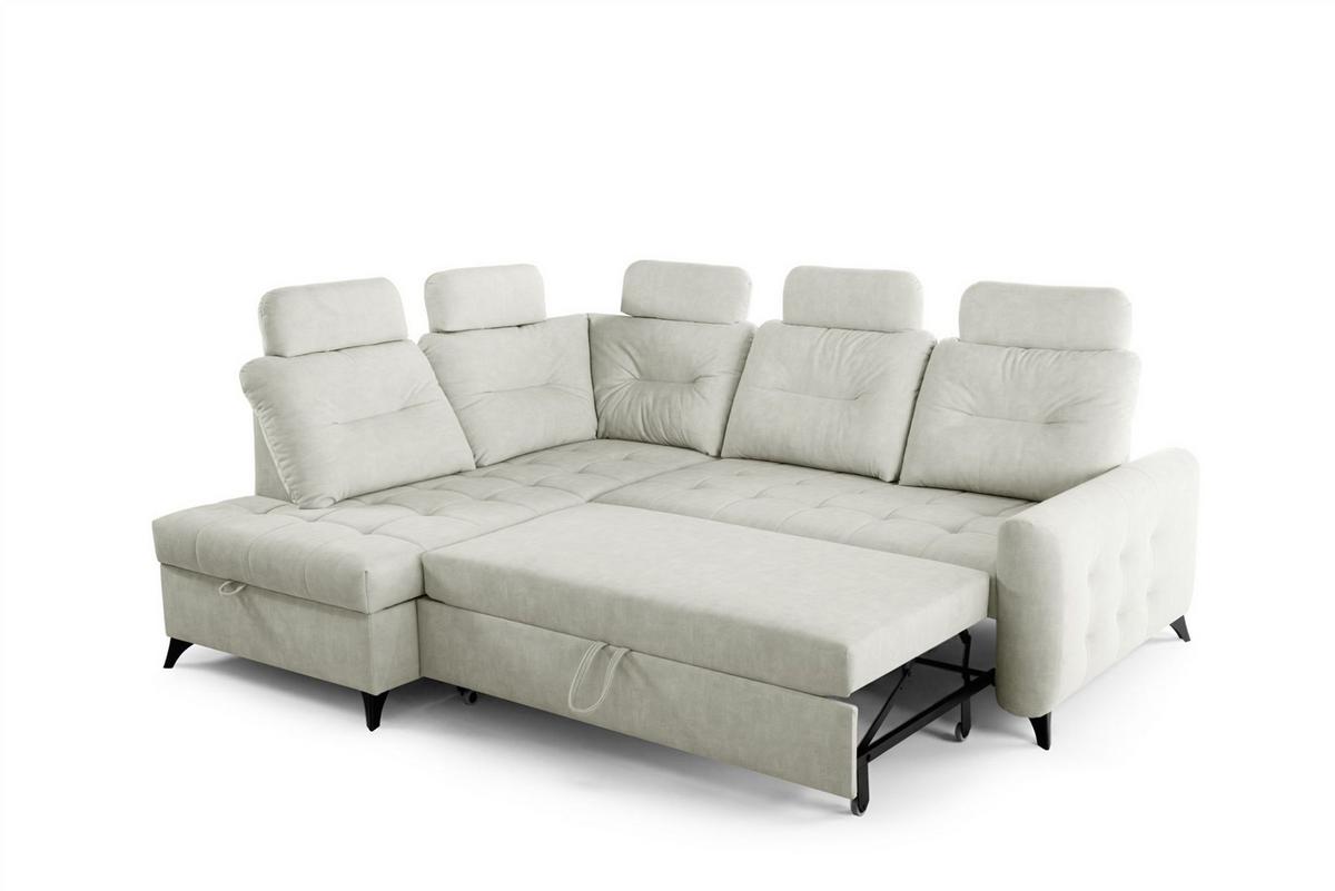 ECKSOFA Wendie - Beige, Holzwerkstoff/Textil (200/250cm) - Fun Möbel