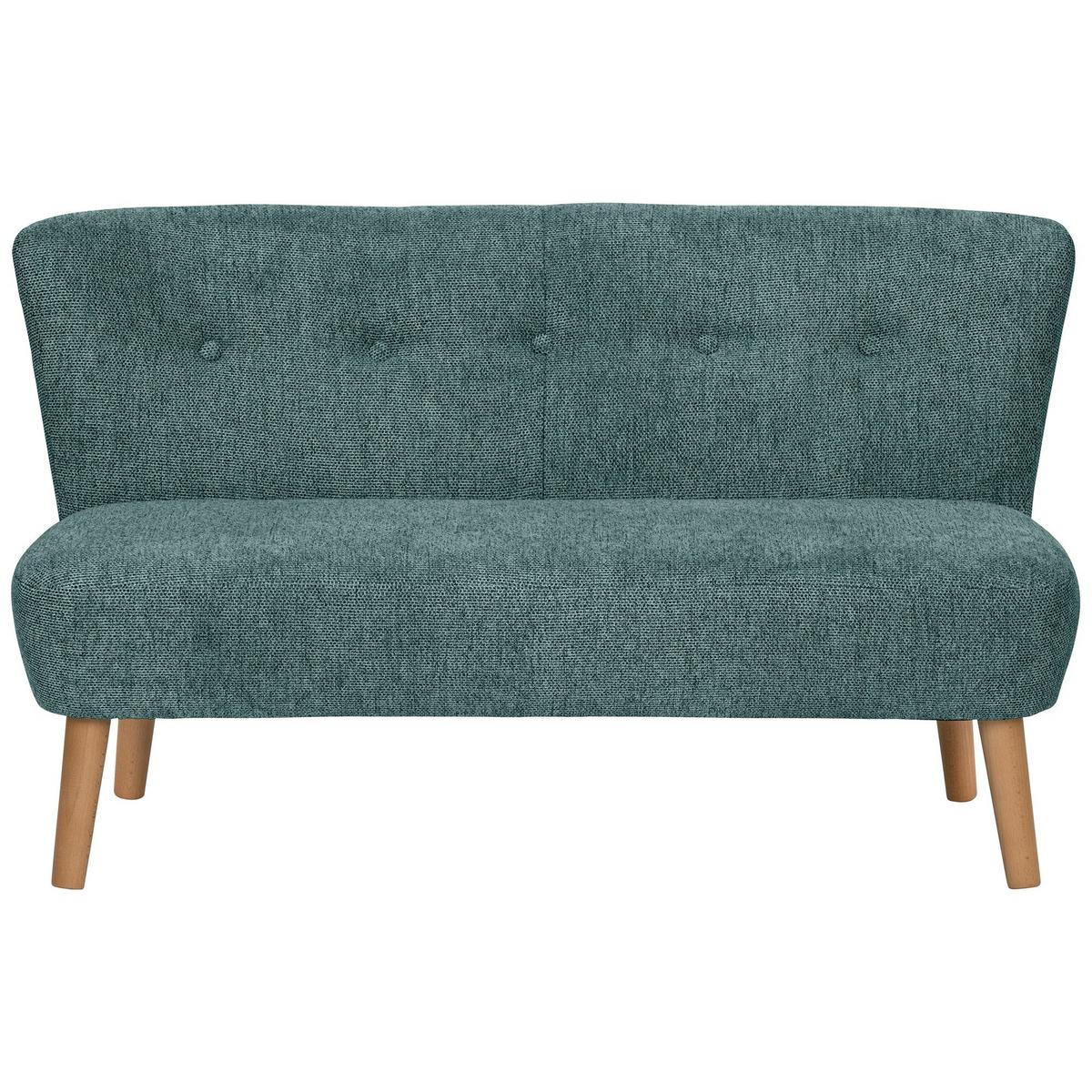 KINDERSOFA 2-Sitzer Katya Flachgewebe petrol - Petrol, Kunststoff (97/54/50cm) - 58aufmkessel