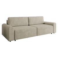 SCHLAFSOFA Bella - Beige/Schwarz, Holz/Kunststoff (240/85/95cm) - MIRJAN24