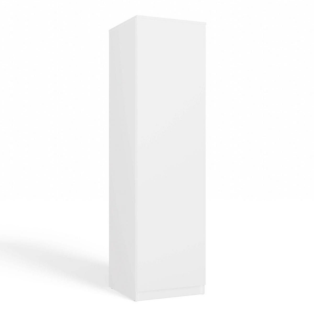KLEIDERSCHRANK Weiß 50/180/50 - Weiß, Holzwerkstoff (50/180/50cm) - RAUMHIRSCH FURNITURE