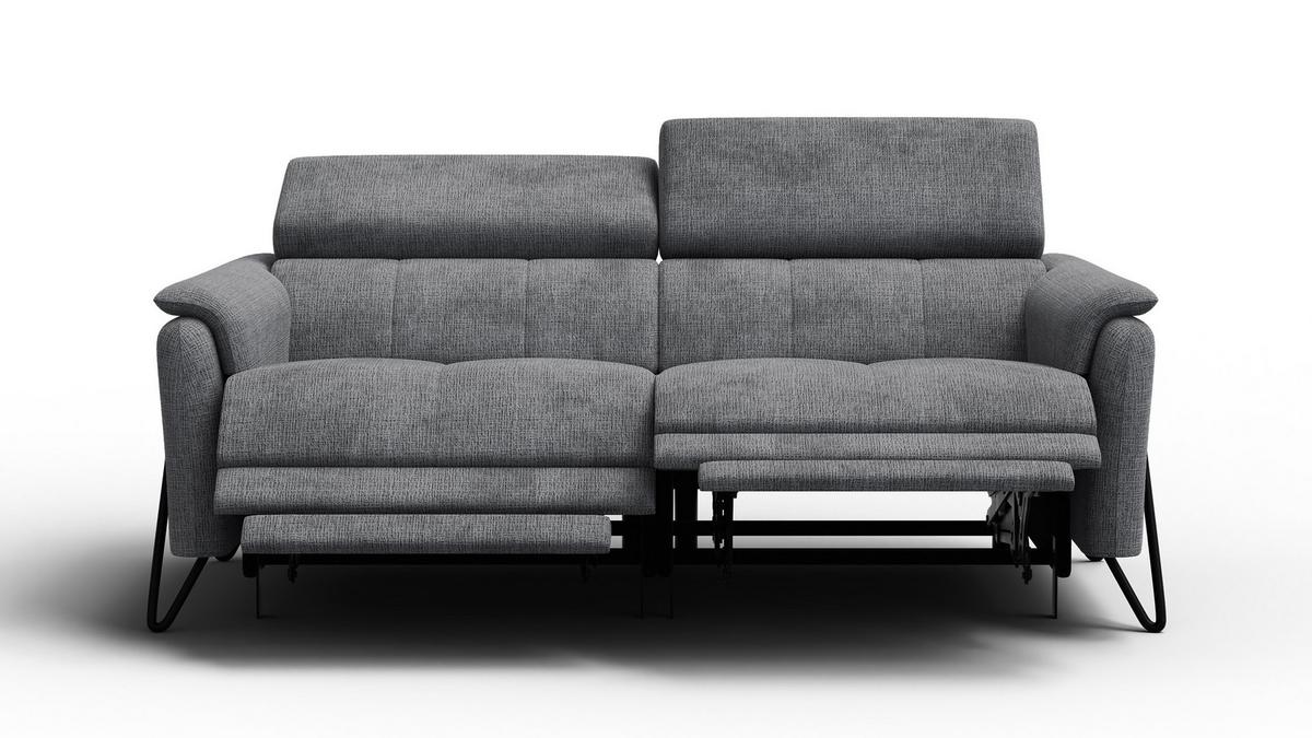 RELAXSOFA RODEN 3-Sitzer, dunkelgrau - Dunkelgrau, Holz/Textil (194/82/103cm) - Wozimo