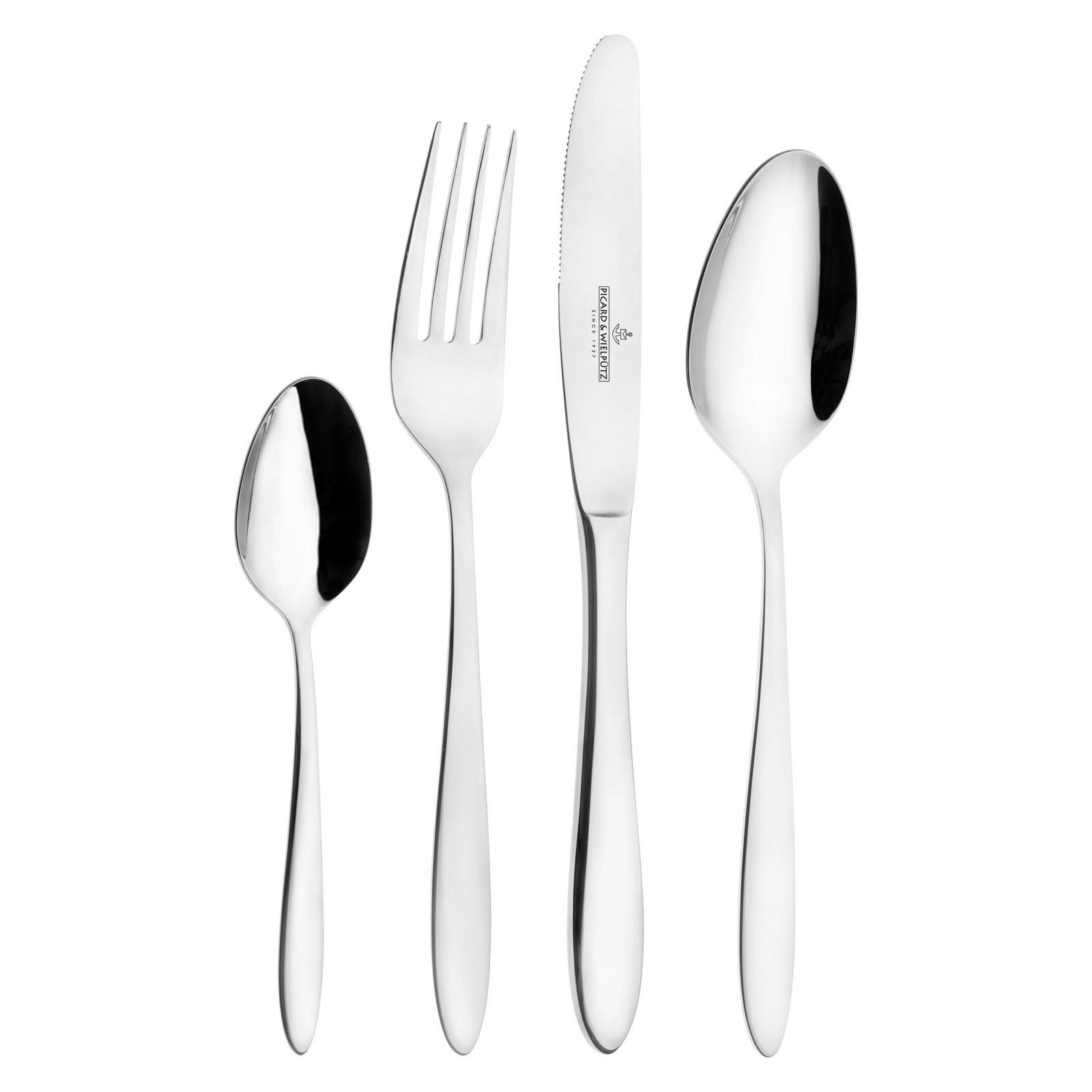 TAFELBESTECK Bozen silber 24-tlg. - Silberfarben, Metall - Picard & Wielpütz