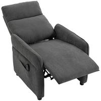 RELAXSESSEL Polyester Dunkelgrau - Dunkelgrau, Kunststoff/Textil (74/103/89cm) - HOMCOM