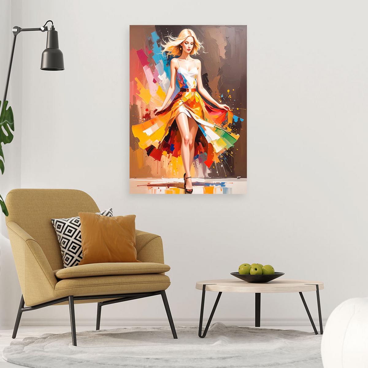 LEINWANDBILD Menschen & Charaktere 70x100cm - Multicolor, Textil (70/100cm) - Feeby