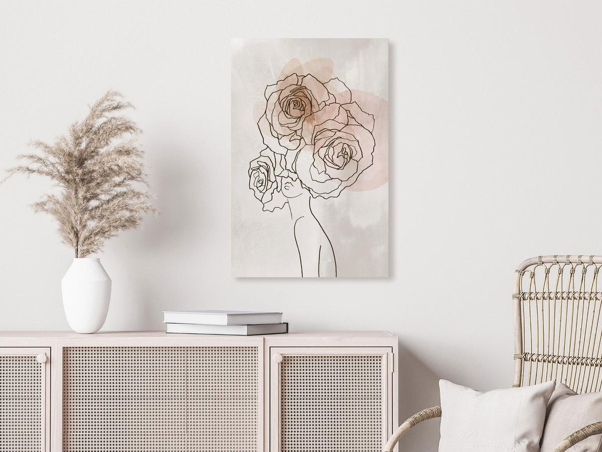 KUNSTDRUCK Beige 40/60 cm - Beige/Braun, Textil (40/60cm) - KUNSTLOFT