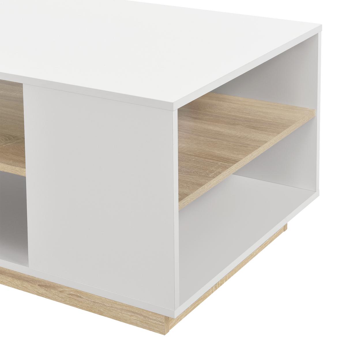 COUCHTISCH Trelleborg 100/60/46 - Eichefarben, Holzwerkstoff (60/100/46cm) - [en.casa]