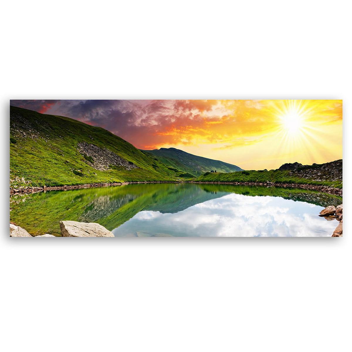 KUNSTDRUCK Grün 120/40 cm - Grün, Textil (120/40cm) - KUNSTLOFT