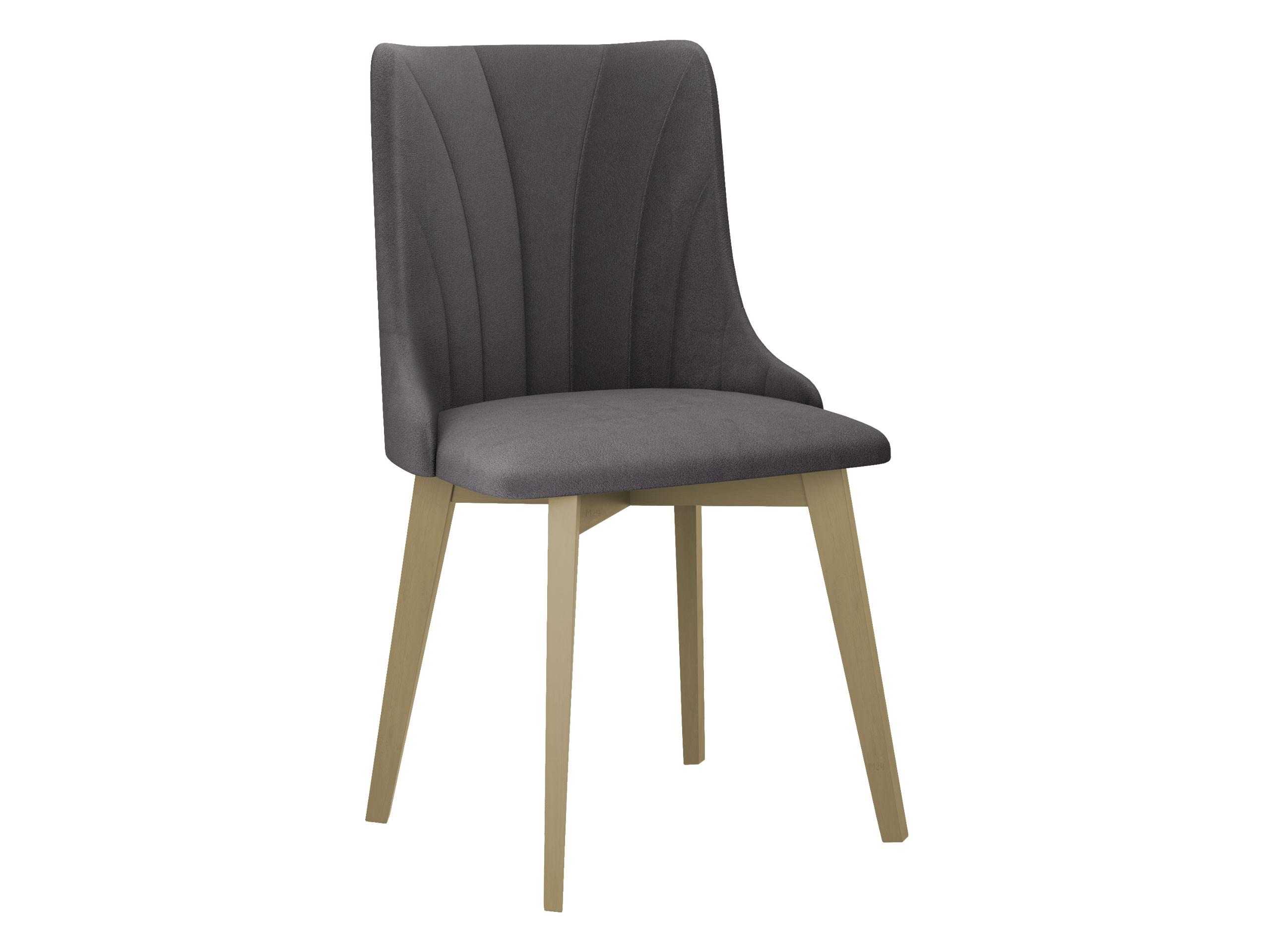ESSZIMMERSTUHL Monti V Pik Muschel - Grau/Sonoma Eiche, Holz/Textil (48/83/53cm) - MIRJAN24