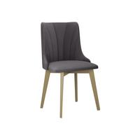ESSZIMMERSTUHL Monti V Pik Muschel - Grau/Sonoma Eiche, Holz/Textil (48/83/53cm) - MIRJAN24