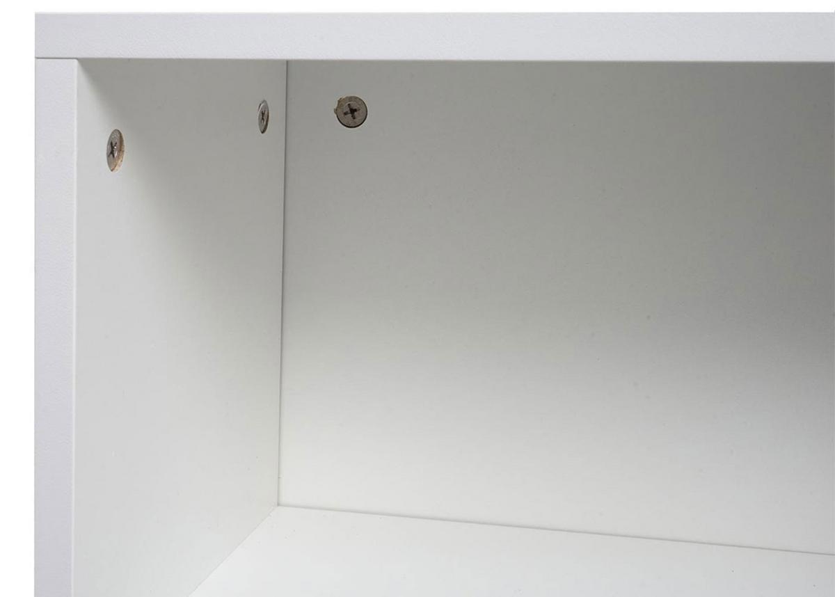 TV-RACK Weiß - Weiß, Holz (144/50/40cm) - MCW