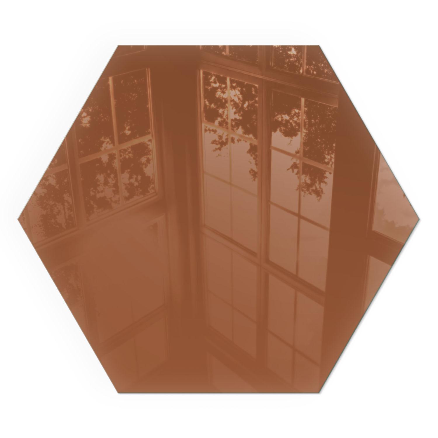 GLASPLATTE für Kamin h40 cm - Braun, Glas (40/40/0.4cm) - TULUP