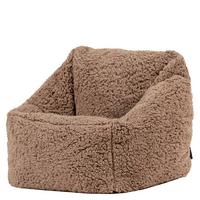 SITZSACK Flauschig für Kinder - Mokka, Kunststoff (55/44/55cm) - icon