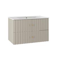WASCHTISCH 80cm Izae Kaschmir - Beige, Holzwerkstoff (80/50/45.8cm) - Petits-meubles