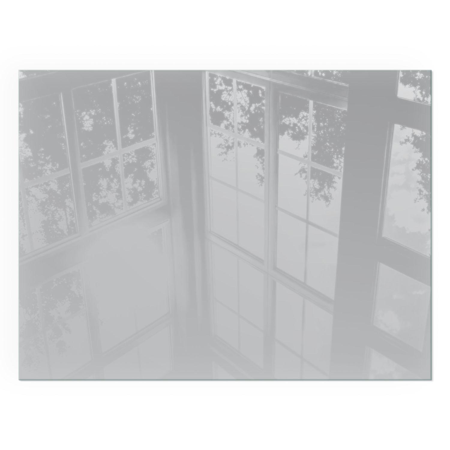 GLASPLATTE für Kamin 80x60 cm - Grau, Glas (80/60/0.4cm) - TULUP