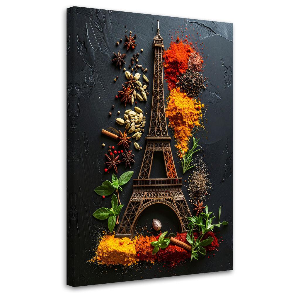 LEINWANDBILD Essen & Trinken 80x120cm - Multicolor, Textil (80/120cm) - Feeby