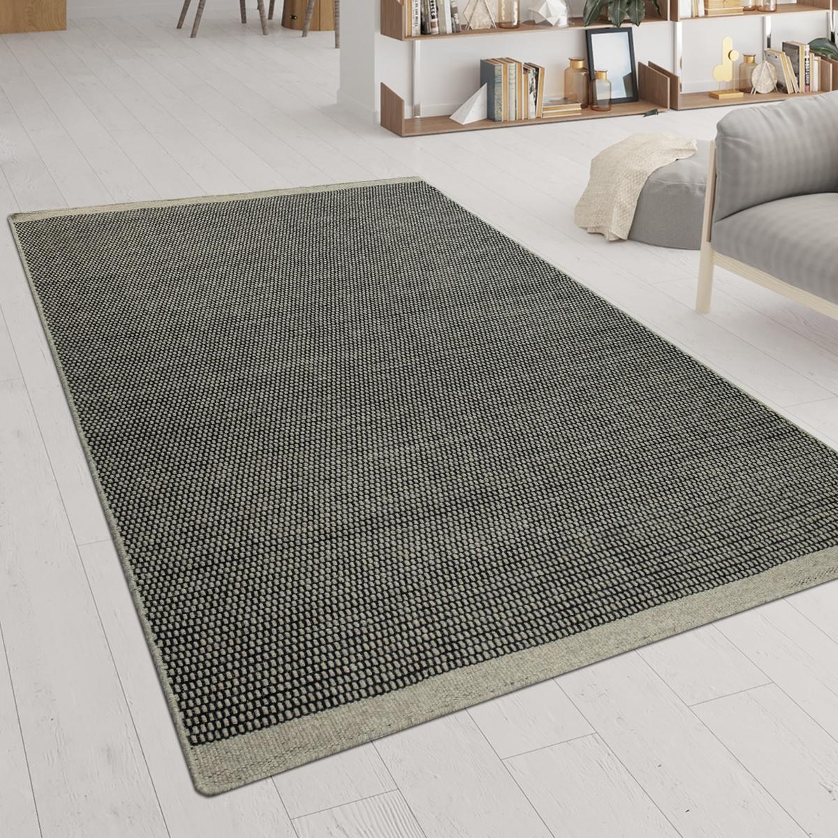 WOLLTEPPICH handgewebt, meliert gewebt, Grau, 160 x 230 cm - Grau, Textil (230/160cm) - KADIMA DESIGN